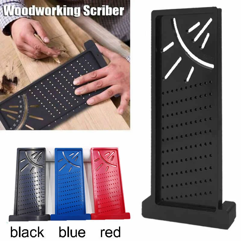 

Woodworking Tools Carpentry Scribe Mark Line Gauge T-Type CrossOut Carpenter Angle Ruler Precision Measurement Manual Work Tools