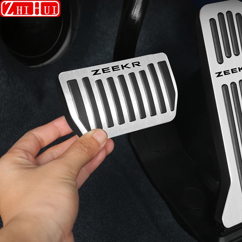 

For Zeekr 001 2021 2022 2023 Car Styling Interior Gas Brake Panel Cover Sticker Aluminium Alloy Modification Auto Accessories