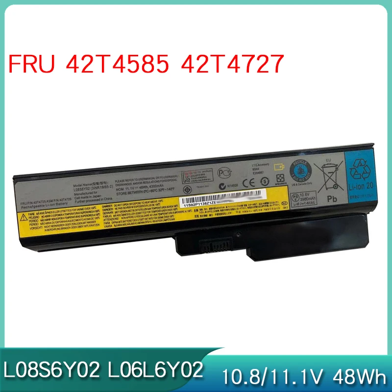 51J0226 57Y6266 57Y6527 57Y6528 42T4586 42T4728 42T4585 42T4727 Аккумулятор для ноутбука Lenovo G550 G555 N500 G360 B460e V460