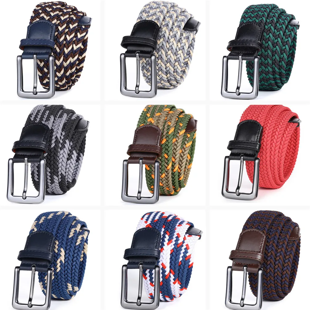 

Холщовые ремни Hongmioo для мужчин, модная металлическая пряжка, военный тактический ремень, мужской Эластичный ремень для брюк и джинсов