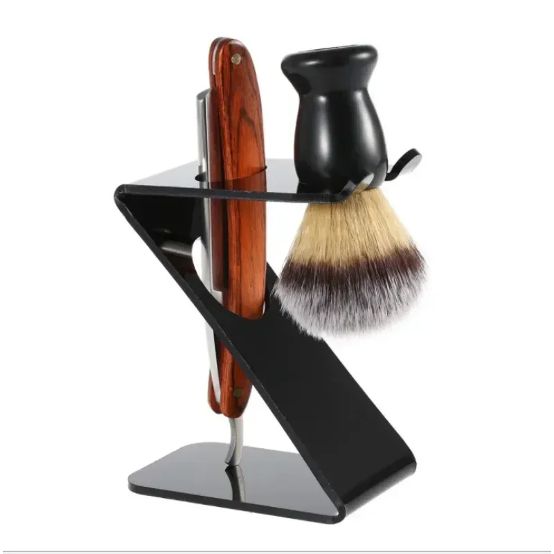 

Shaving Brush Set, 2-in-1 Shaving Set with Shaving Brush, Shaving Bowl and Shaving Stand, Father's Day Men's Shaving Gift Set