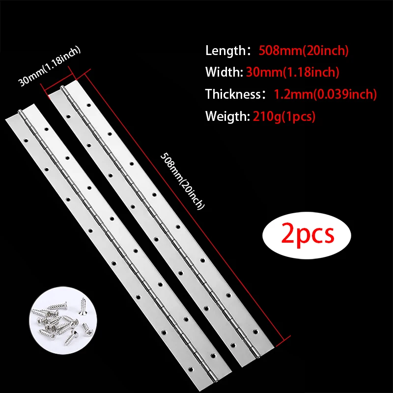 

Петли для мебели NINE SUNS, нержавеющая сталь 304, 6-20 дюймов, 2 шт.