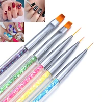 headed gel acrylic brush high quality multifunctional nail brush nail art brushes nail liner pen nail dotting pen