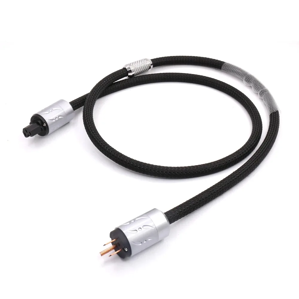 Мультиплексный медный аудиофильский шнур питания Viborg кабель Powerflux с вилкой из