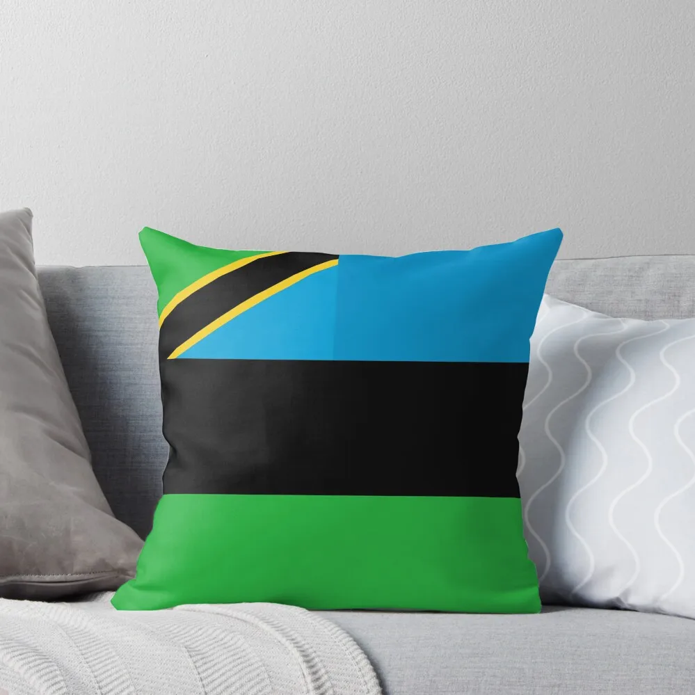 Декоративная подушка с флагом Занзибара роскошная декоративная