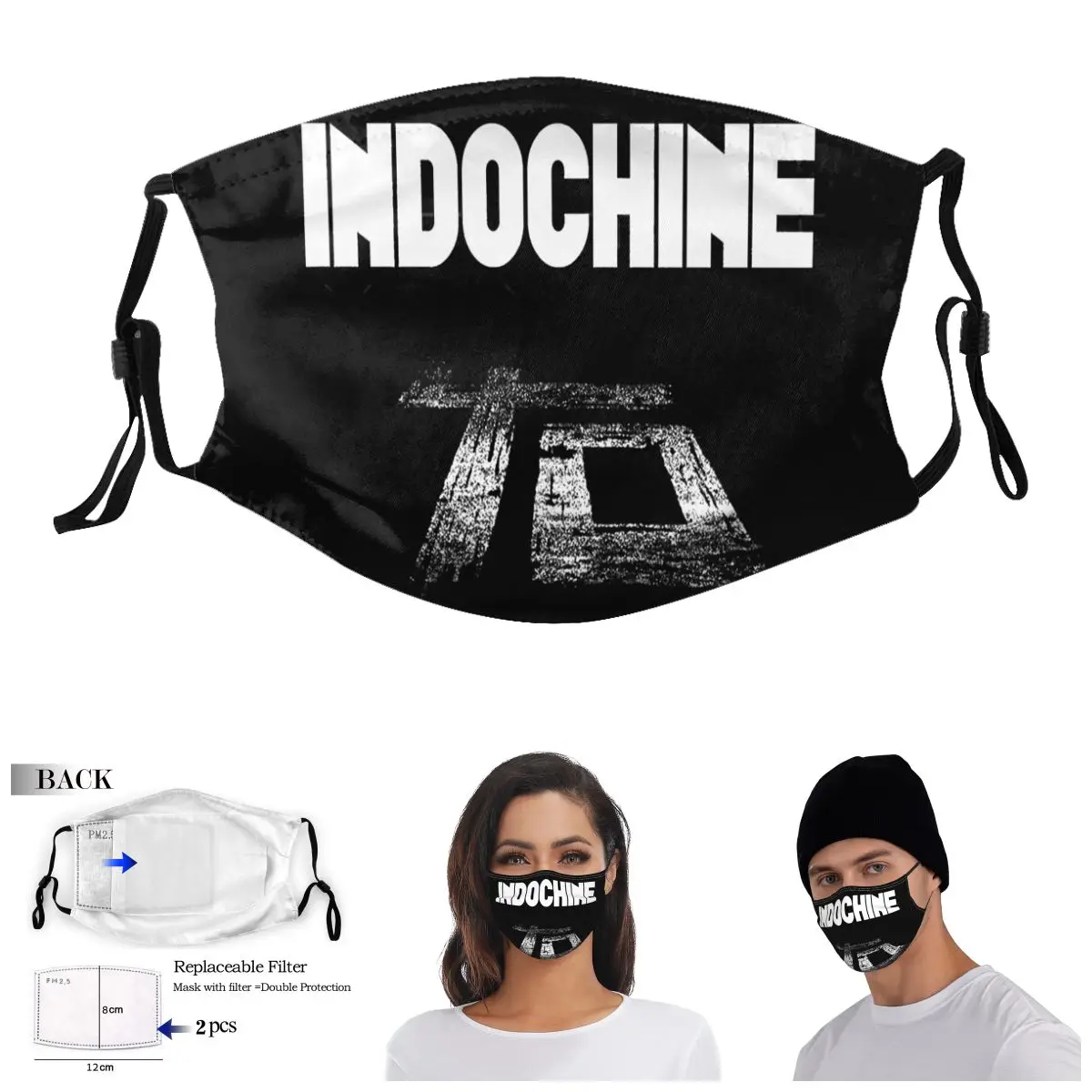 

Indochine Central Tour 2020 2021 R145 Adult Dust Mask Humor ｠Guise Activated Carbon Filter Mask