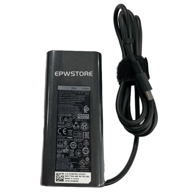 Фото Зарядное устройство переменного тока USB-C Type C, 20 В, 3,25 А, 65 Вт, для Dell Latitude 3410 3420 3300 №1