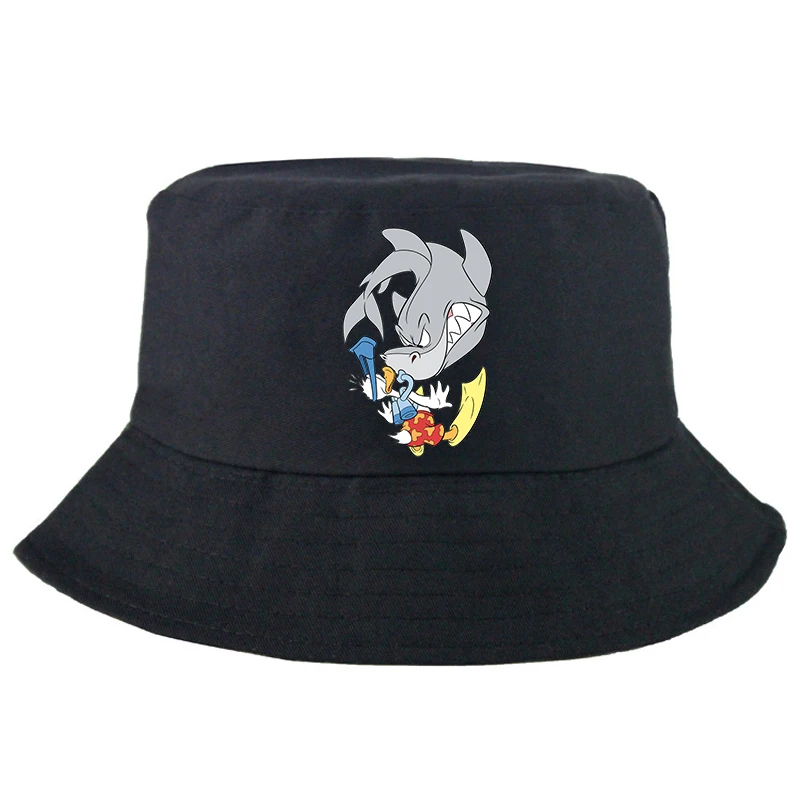 Панама с изображением Дональда Дака в стиле хип-хоп для отдыха винтажная