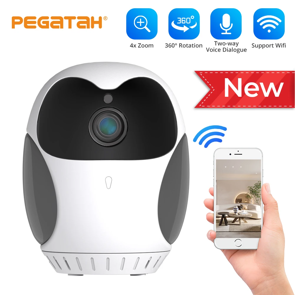 

IP-камера видеонаблюдения, 1080P, Wi-Fi, 4-кратный зум