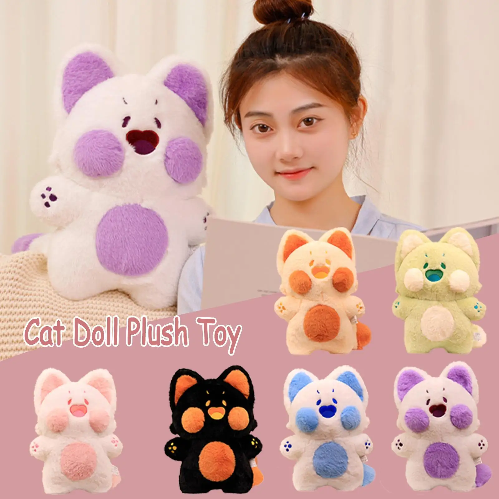 

Большая плюшевая игрушка Dudu 30/40 см, мягкая милая кукла-подушка в виде животного, милый кот Дуду, детская сопровождающая кукла, праздничный по...