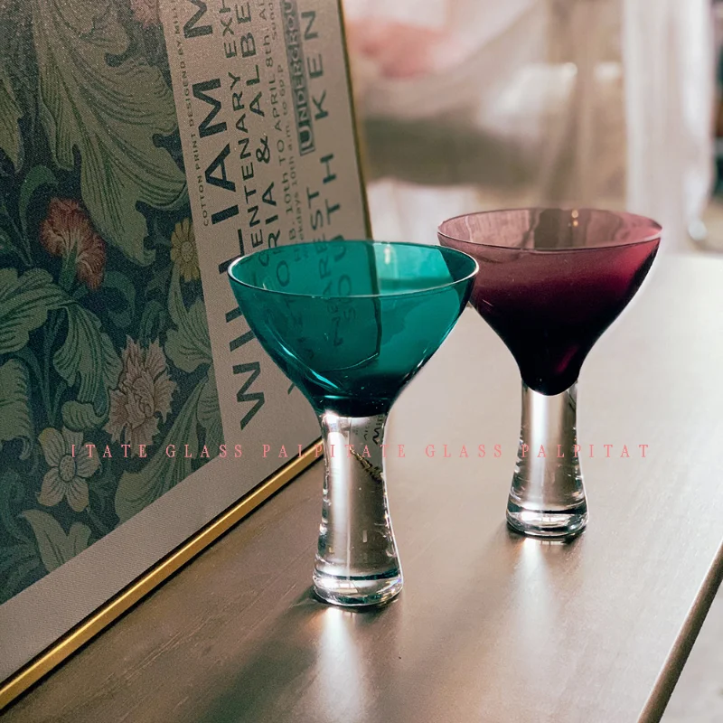 

PALPITATE Medieval Wine Glass Cocktail Glass Margarita Cold Drinking Glass Vintage Wine Juice Glass Home Decoration Wine Cup