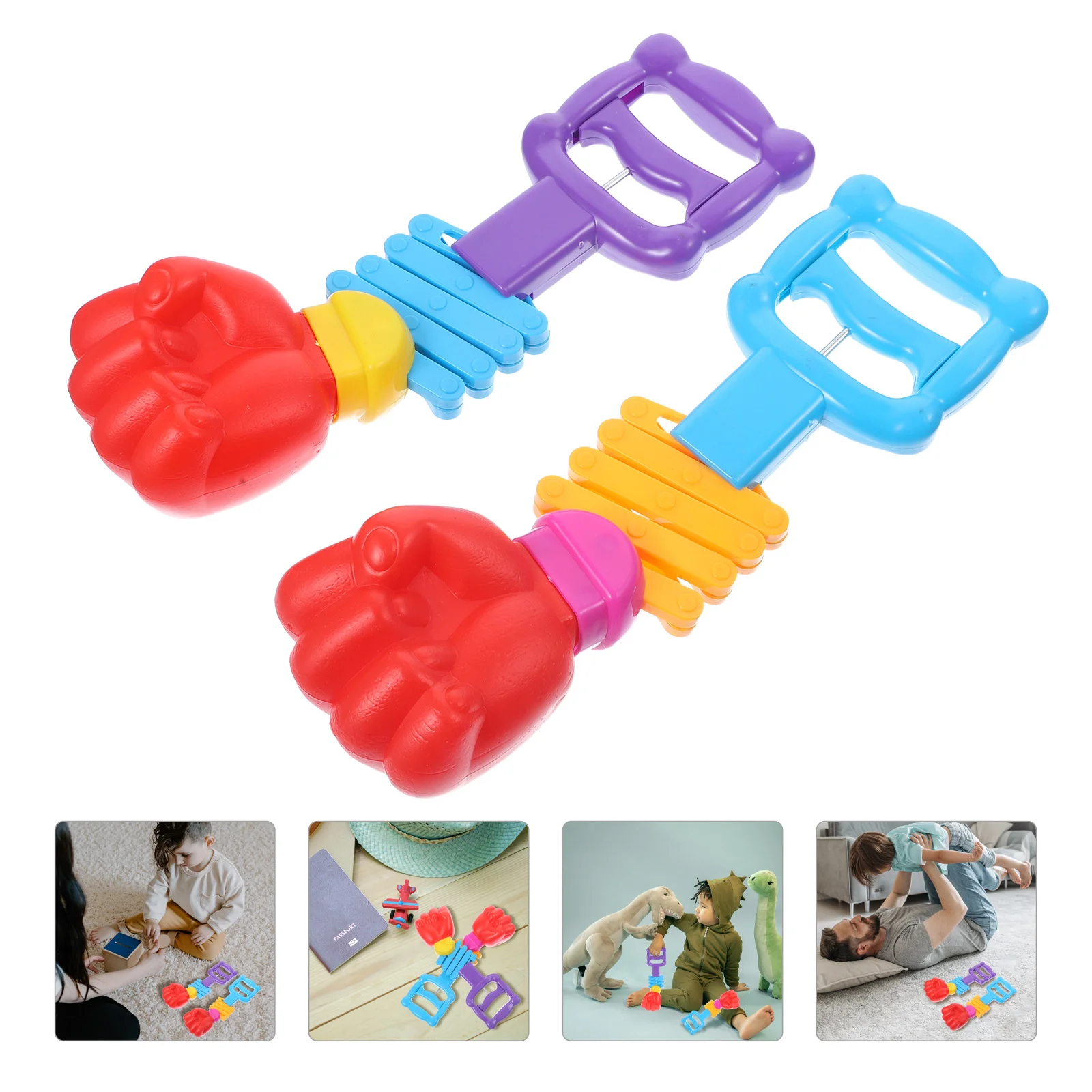 

2 Pcs Funny Gag Toy Stretch Toys Kids Toy Reacher Decompression Toys Retractable Fist Toy Toddler Robot Arm Toy