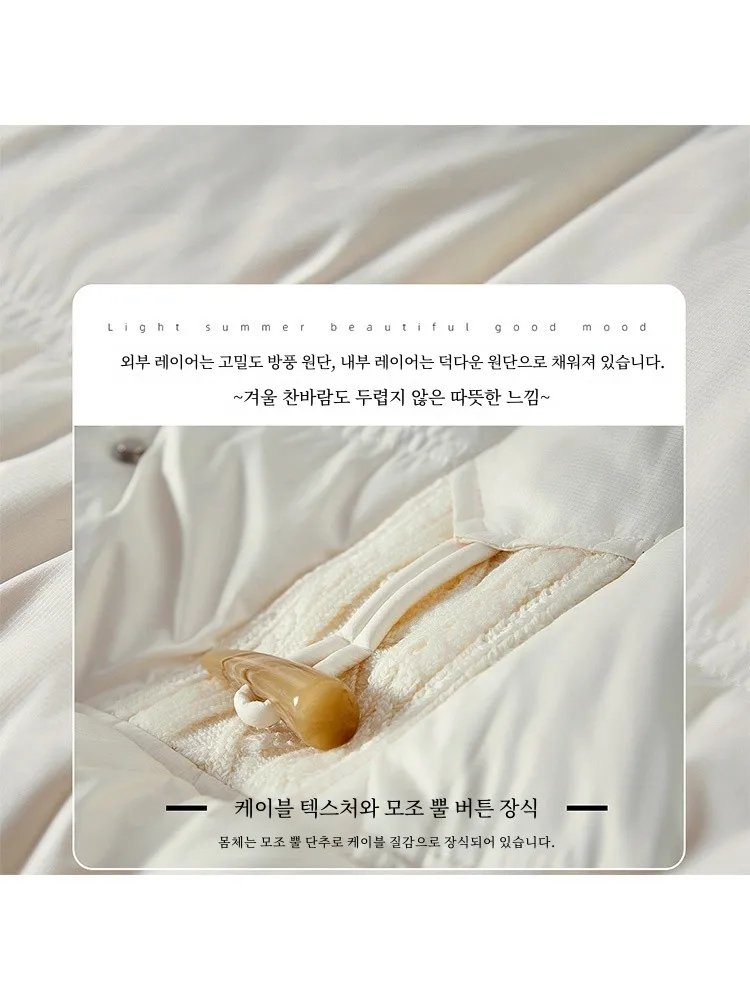 Ouqi Snow 2024 новая зимняя женская модная повседневная куртка с длинными рукавами и