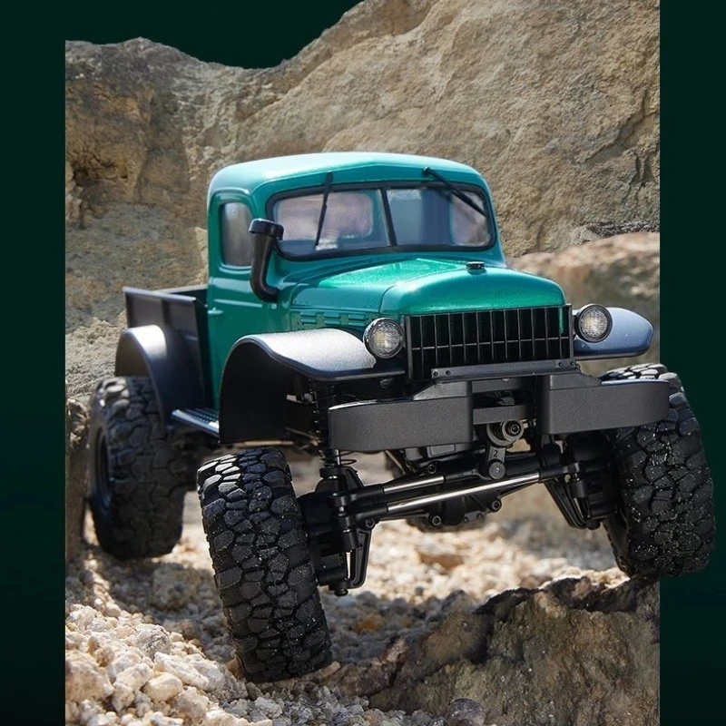 FMS 124 FCX24 Power Wagon Green Outrunner Brushless RC Rock Crawler Pickup Truck — радиоуправляемый внедорожный пикап-краулер, модель для хобби. (art.: 3920dd10f84ef) - 3920dd10f84ef