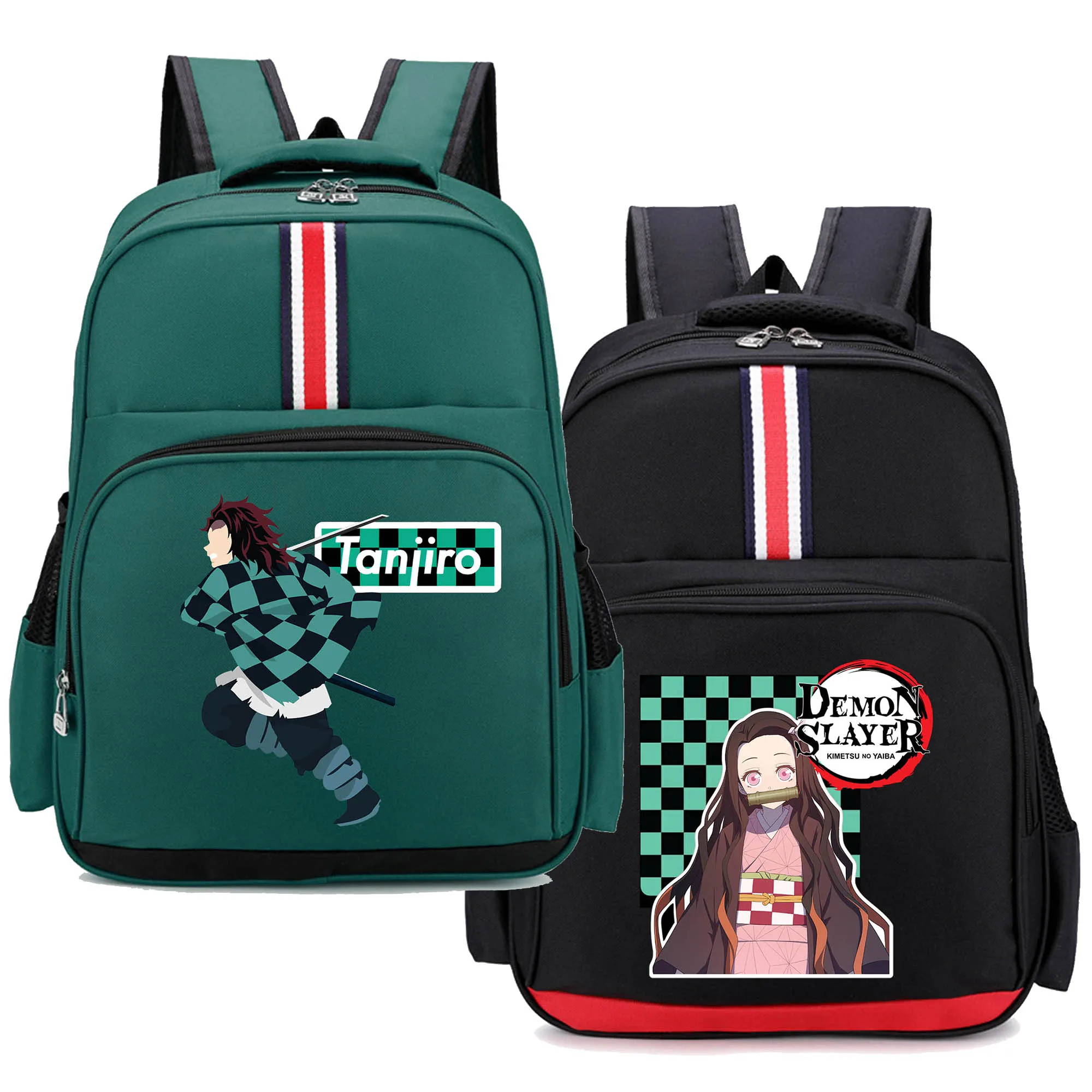 

Women Backpack Demon Slayer Children School Bags Cartoon Large Travel Schoolbag Satchel Knapsack Tanjiro Nezuko School Book Bag