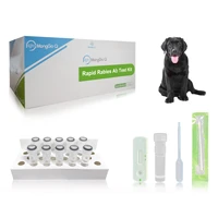 monggo q rapid rabies ab test auxiliary diagnostic health testing kit for dogs pack of 10