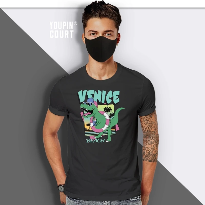 

Venice Beach Vintage 80s Style Dinosaur T Shirt