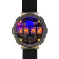 Прикольные наручные стильные часы на газоразрядных индикаторах, сделаны по мотивам игры «Метро 2033»#5