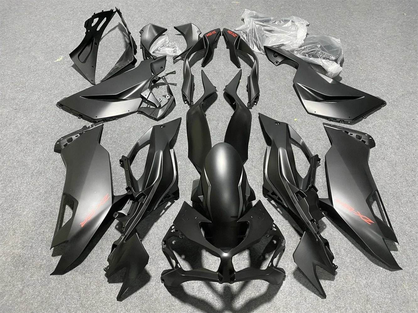 Новый черный мотоцикл полный обтекатель из АБС-пластика кузов для ZX-6R 636 ZX6R 2019 2020