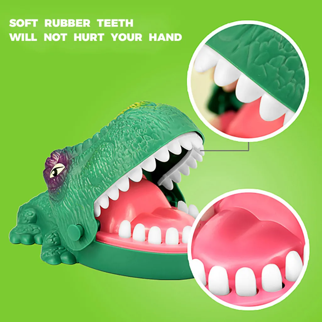 

Игрушка для рота, стоматолога, кусания пальцев, Забавный динозавр, вытягивающие зубы, игры для бара, игрушки для детей, Интерактивная Новинк...