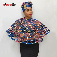 2021 ankara african net necklaces shawl collar women clothings accessories african print web collar shoulder necklace sp136