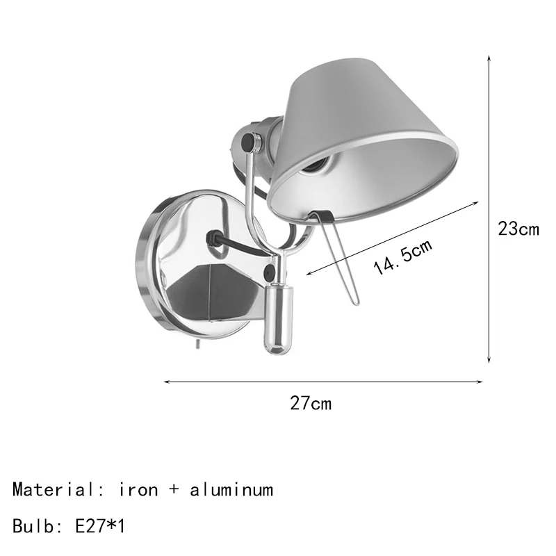 

Настенный светильник IWP серебристый черный