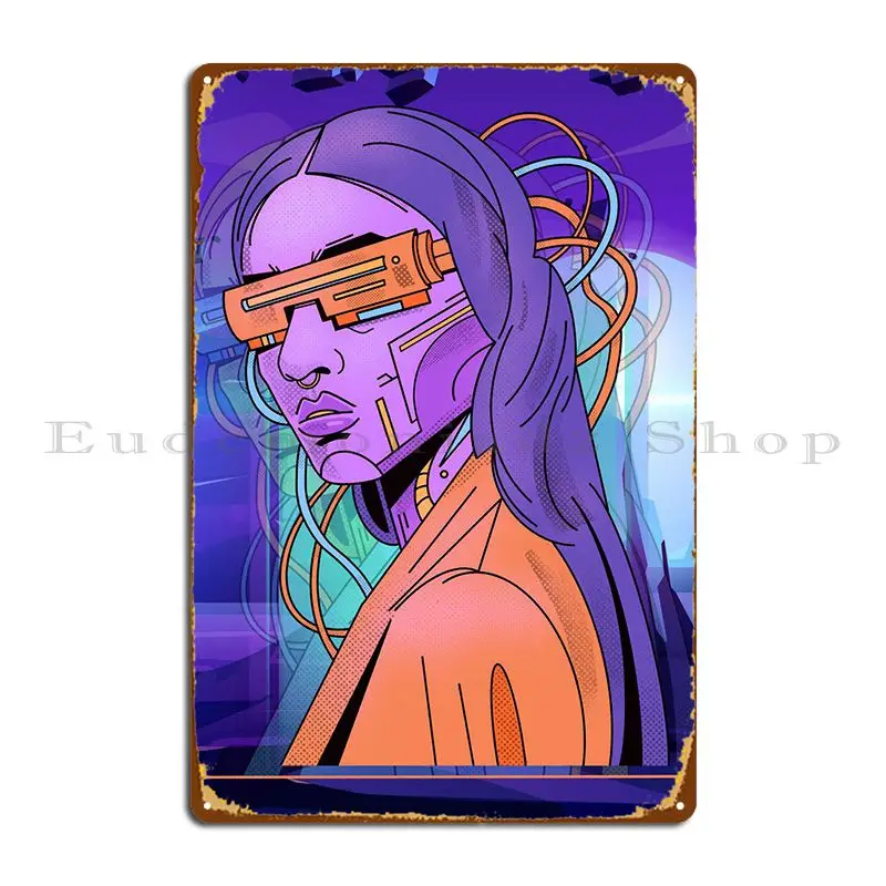 

Металлическая вывеска в стиле стимпанк для девочек, домашняя настенная стена, индивидуальный дизайн, настенная пещера, жестяной плакат