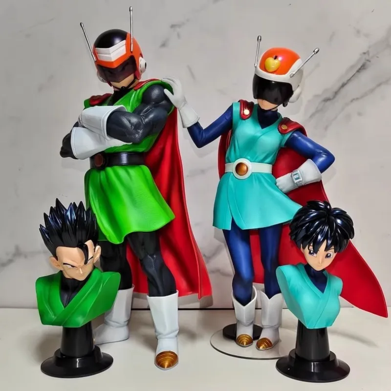 Фото Dragon Ball Z Videl Super Gohan Фигурка Replaceab Heads Great Saiyaman Videl Фигурки Gk Статуя Коллекция Модель Игрушки Подарки №1