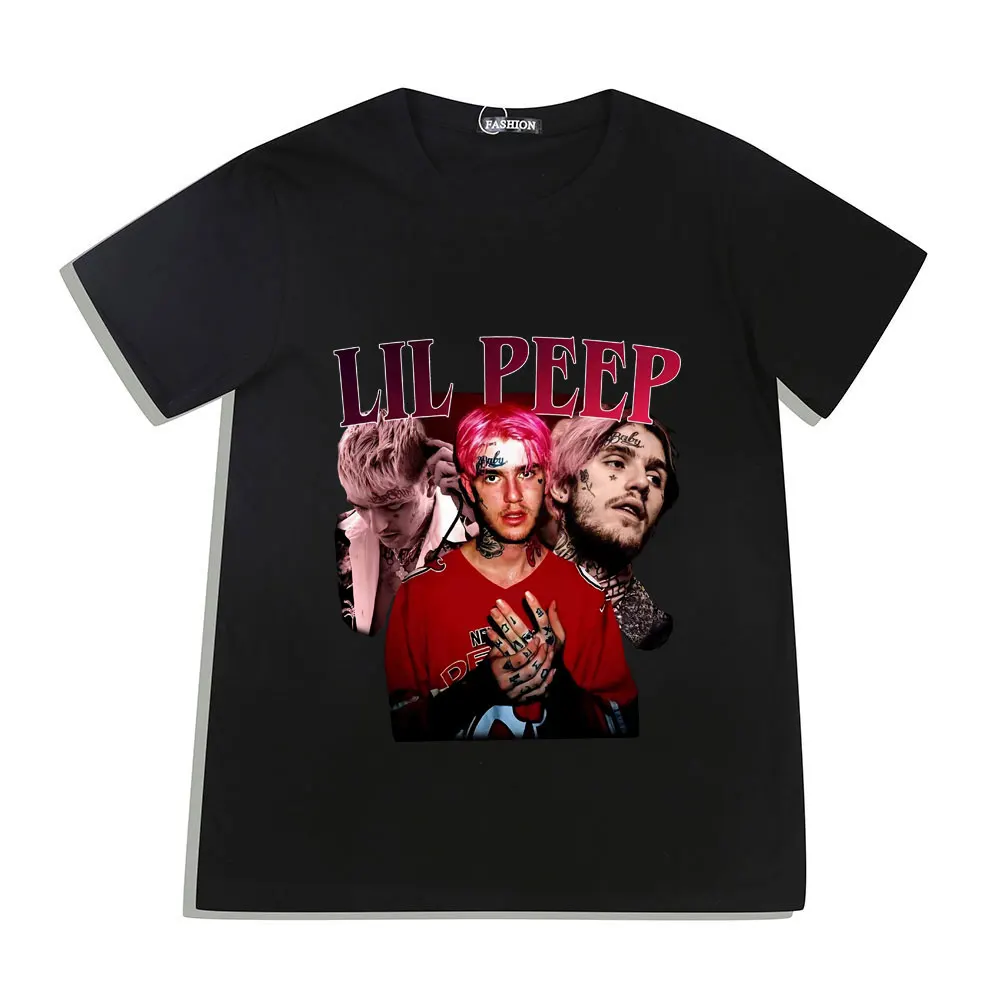 

Rapper Lil Peep T-shirts Casual Hip Hop Short Sleeve Unisex Loose T Shirt Punk Summer Goth Vintage Oversized T-shirt Streetwear
