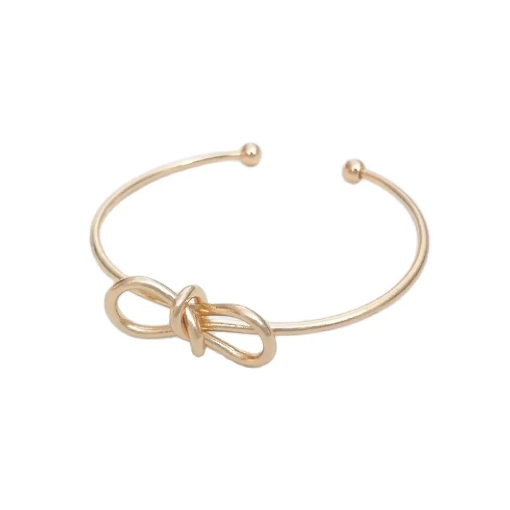 

14K Plating Gold Filled Bow bracelet bow tie open bracelet handmade diy winding head accessories materials