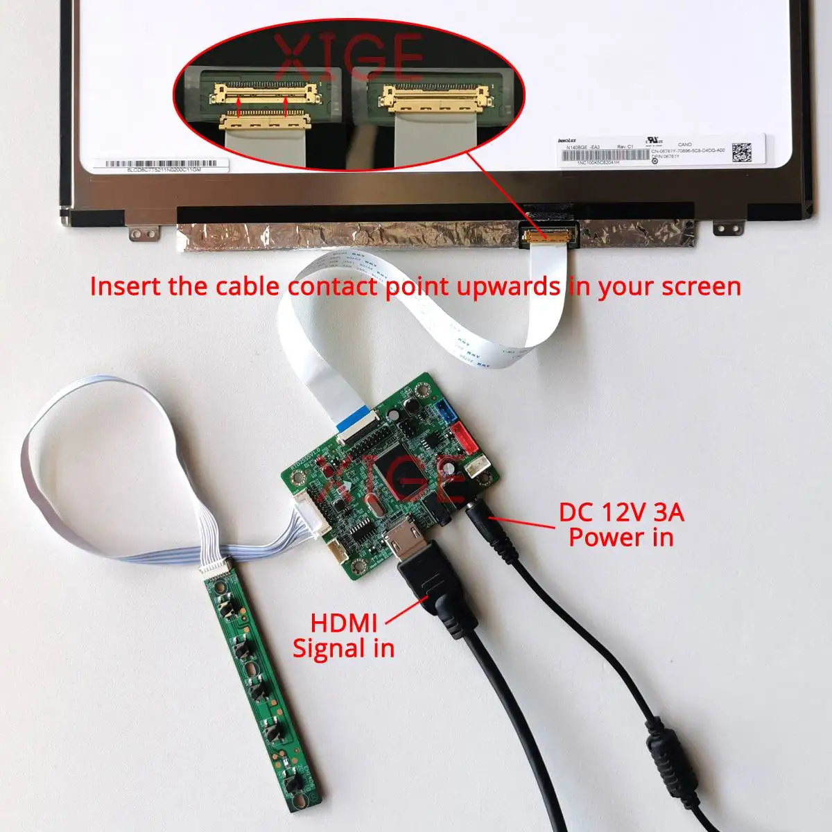 Комплект DIY Плата драйвера контроллера для LP173WF4-SPD1 LP173WF4-SPF2 Дисплей 1920x1080 Экран ноутбука EDP 30-контактный HDMI-совместимый 17,3 дюйма (art.: 3920cf54a4e2a) - 3920cf54a4e2a