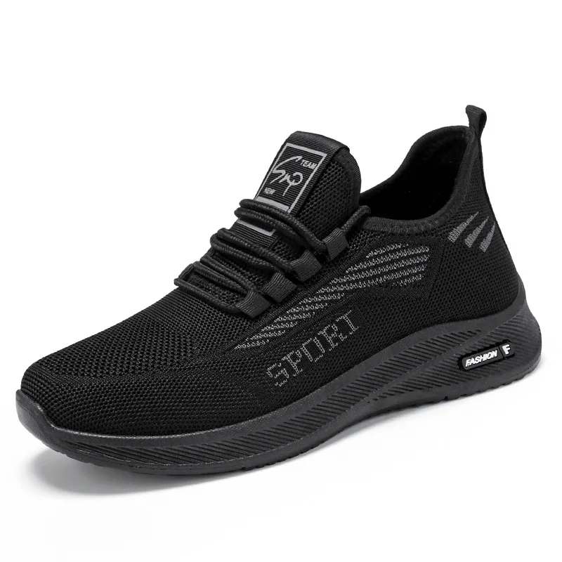 

2023 Men's Sneakers Fashion Lace-up Men's Sports Shoes Breathable Mesh Casual Sneakers for Male Summer Outdoor Running Shoes
