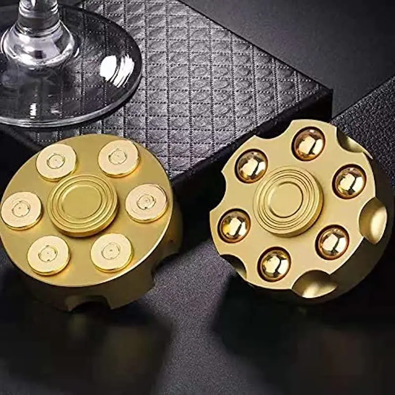 Антистрессовый металлический вращающийся Спиннер съемные пули гироскоп для