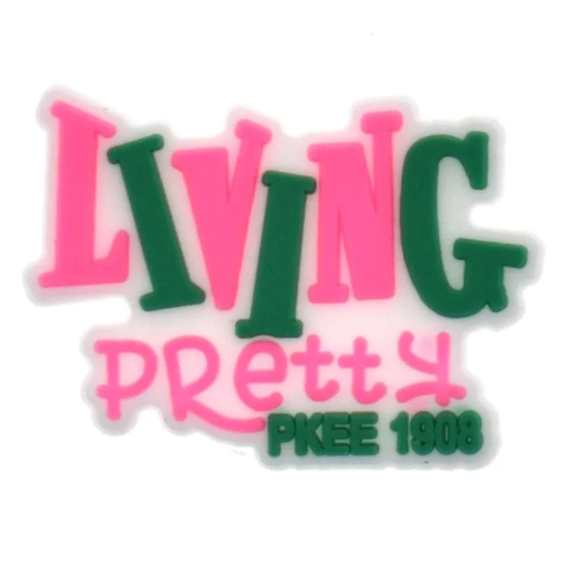 Лидер продаж 1 шт. подвески для обуви розовый Английский Радуга AKA 1908 аксессуары