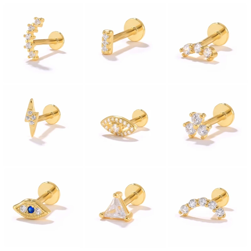 

Серьги-гвоздики женские из серебра 925 пробы, с фианитом