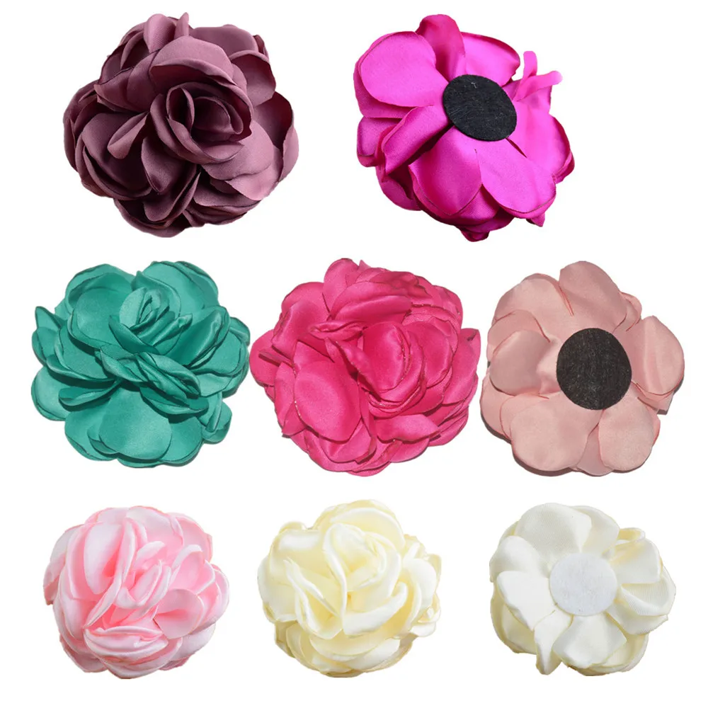 Фото 300Pcs 5cm 8cm 9cm Large Burnt Satin Rose Flower For Kids Girls Women Hair Accessories DIY Craft Party Wedding Decoration H0130 - купить по 300Pcs 5cm 8cm 9cm Large Burnt Satin Rose Flower For Kids Girls Women Hair Accessories DIY Craft Party Wedding Decoration H0130 - купить по