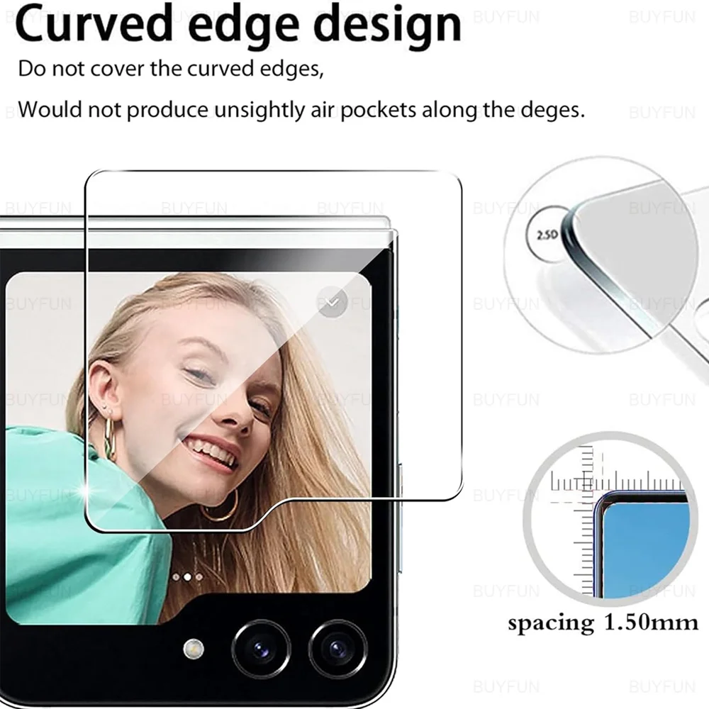 3 шт. ZFlip6 ZFlip5 Задняя защитная пленка для экрана HD Samsung Galaxy Z Flip 6 ZFlip 5 Flip6 из