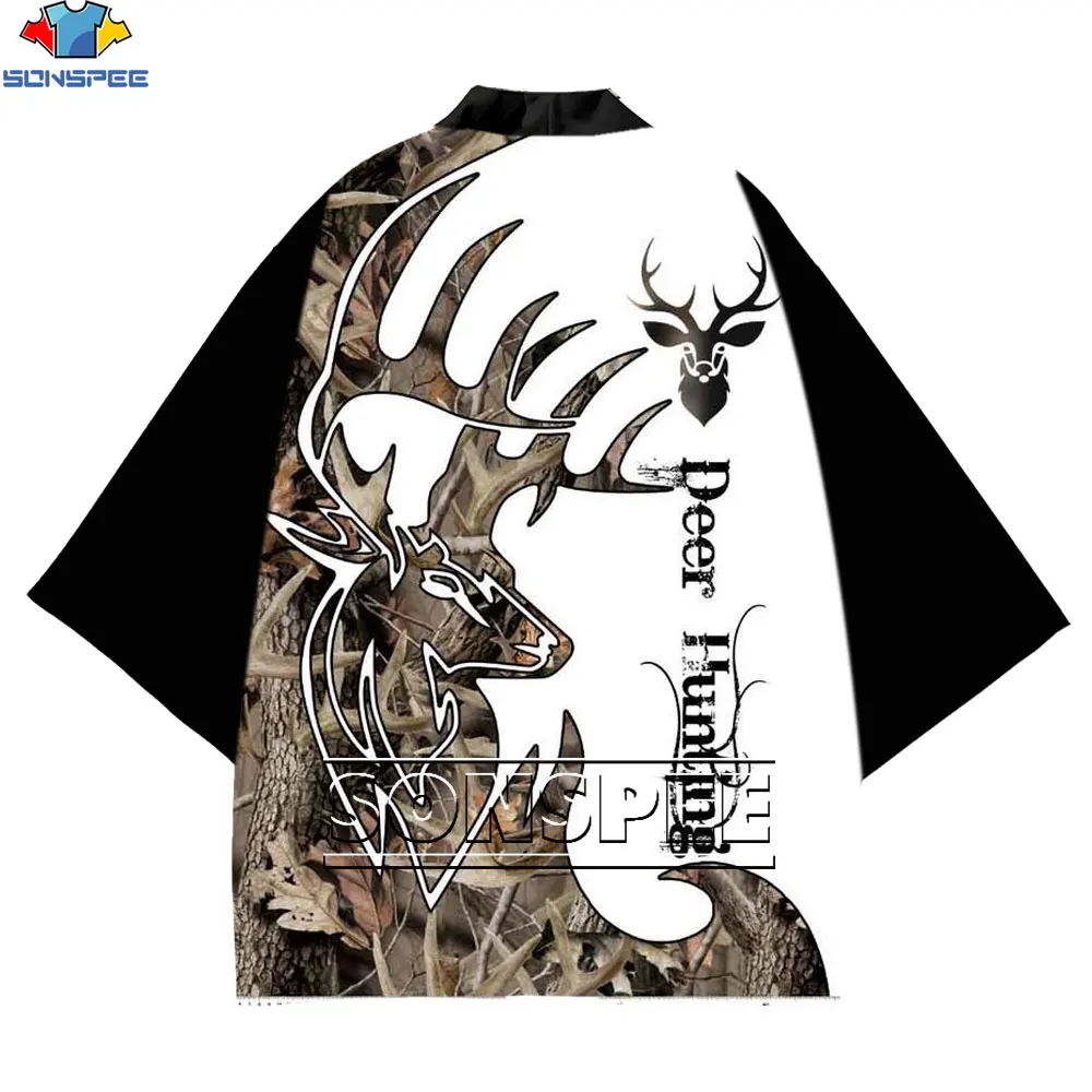 Охотничье кимоно SONSPEE камуфляжная верхняя 3D обложка в стиле джунглей пальто