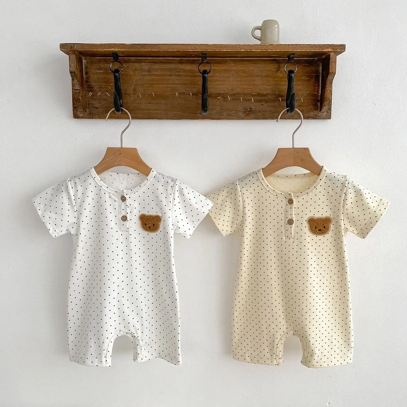 

Комбинезон детский с вышивкой «Медведь», х/б