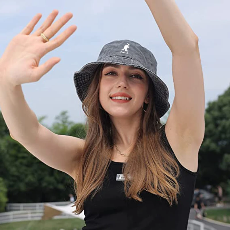 Панама Kangol с двусторонним принтом для мужчин и женщин хлопковая шляпа от солнца