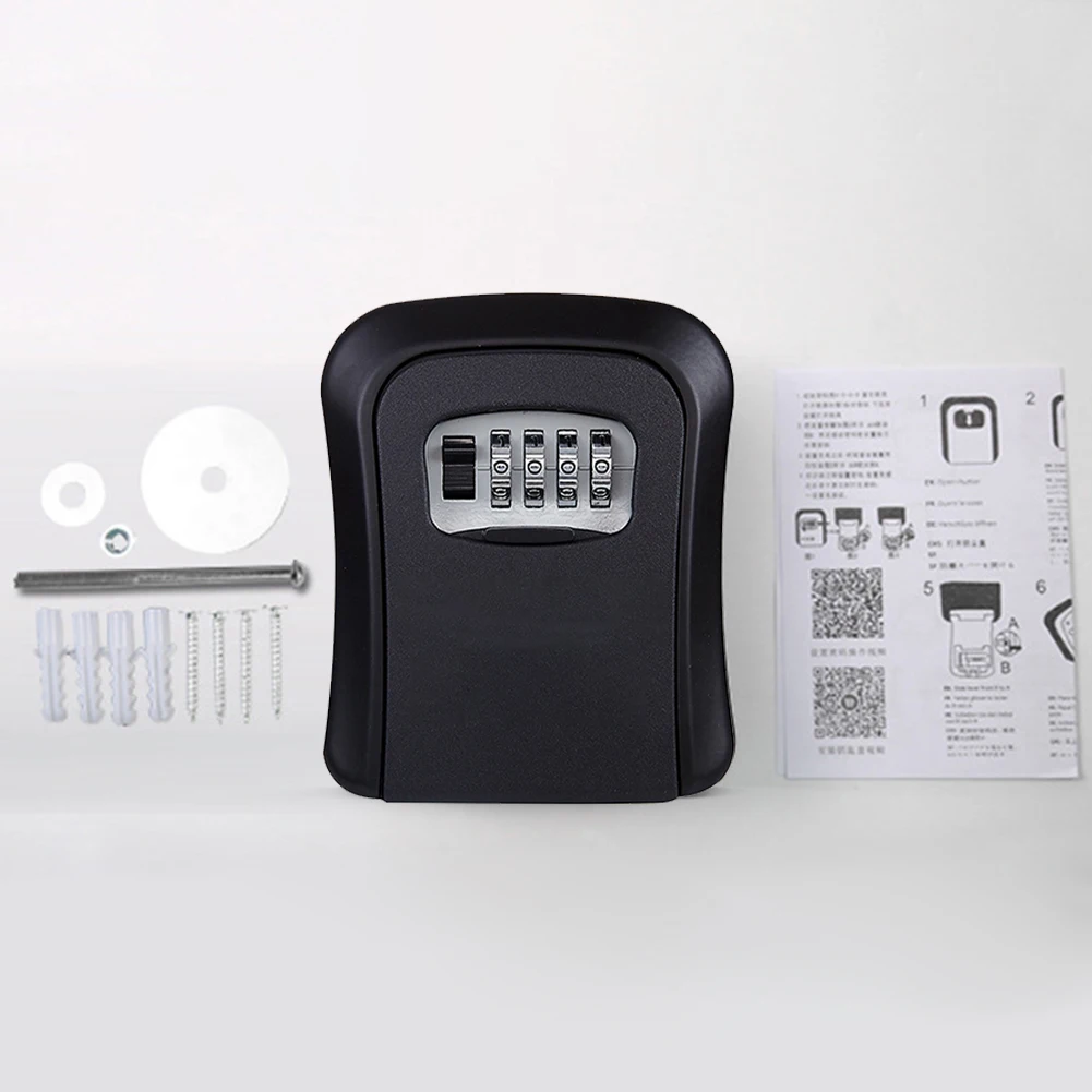 Сейф с аварийным входом и ключом 4-значный код комбинации секретный чехол для