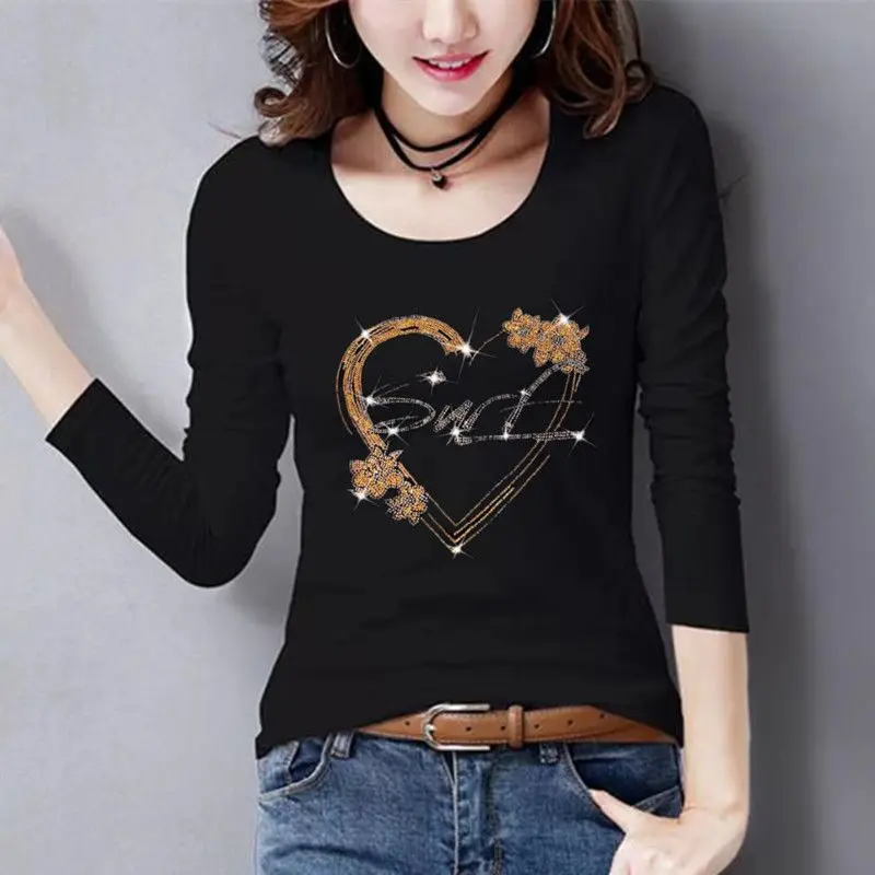 Женский хлопковый свитшот с длинным рукавом