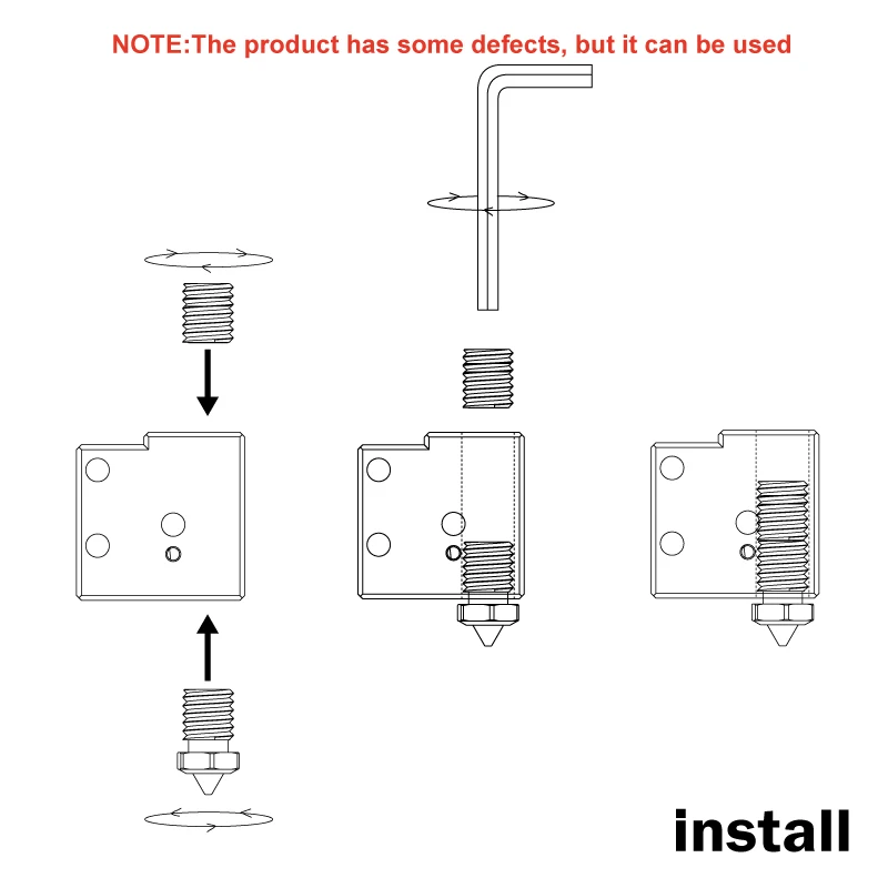 Дефектные адаптеры Volcano для нагревательного блока установки в сопло V6 или ХТ |
