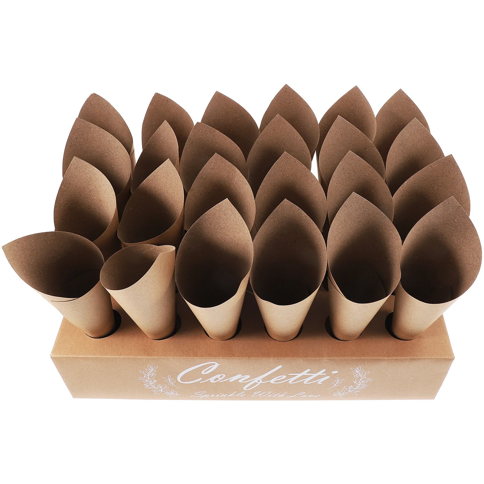 

Wrapping Paper Dried Flower Holder Rose Petals Cones Hollow Confetti Holders Waffle