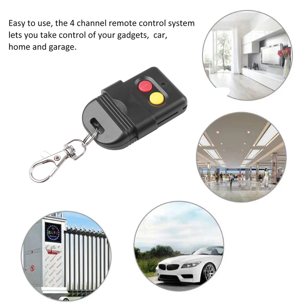 433MHz 330 mhz 2 Keys RF Wireless Remote Control 8 Dip Switch Auto Gate For Gate Garage Door Opener remote control images - 6