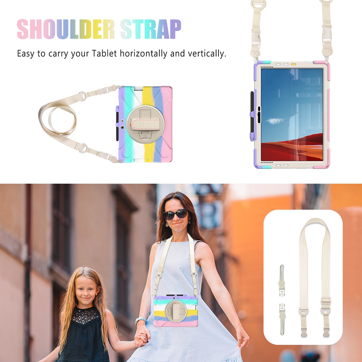 Для Microsoft Surface ProX Armor Case Чехол для планшета Pro4/5/6/7/7plus Go 2/3/4 Детский безопасный Shockoroof