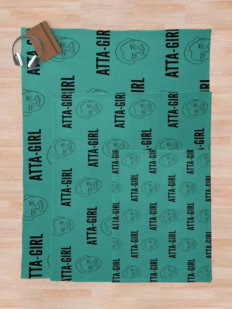 Одеяло-плед для девочек (Дэвид Аттенборо) (цвет морской волны)