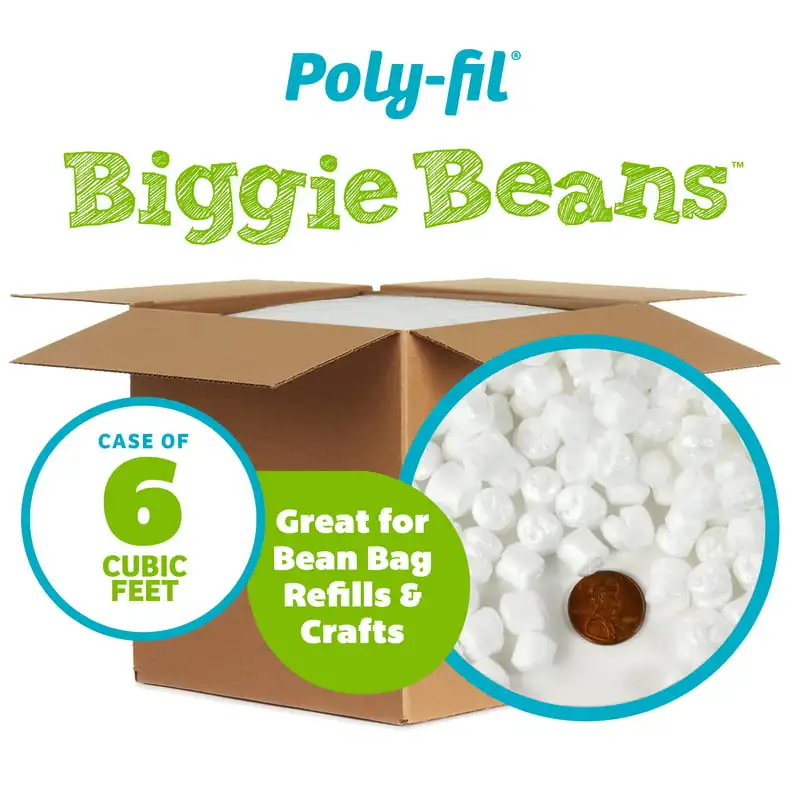 

Biggie Bean Bag Filler by Fairfield™, 6 Cubic ft White Polystyrene