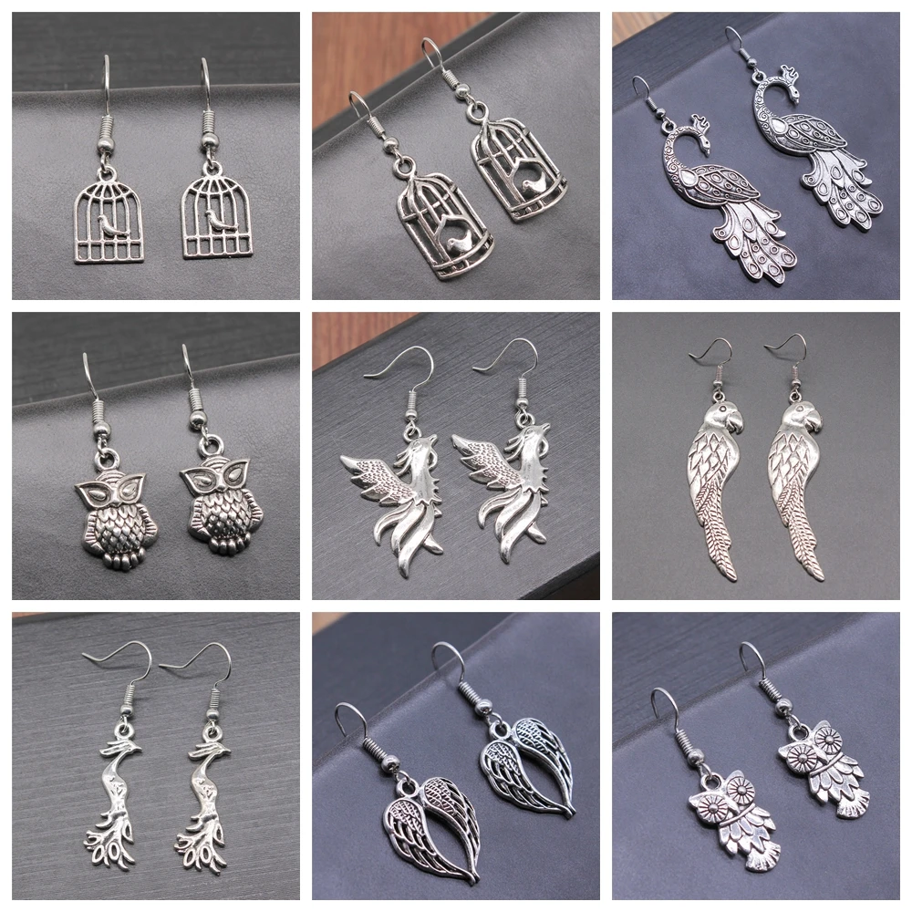 53 стиля искусство для женщин винтажная сова голубь павлин Феникс ласточка перо