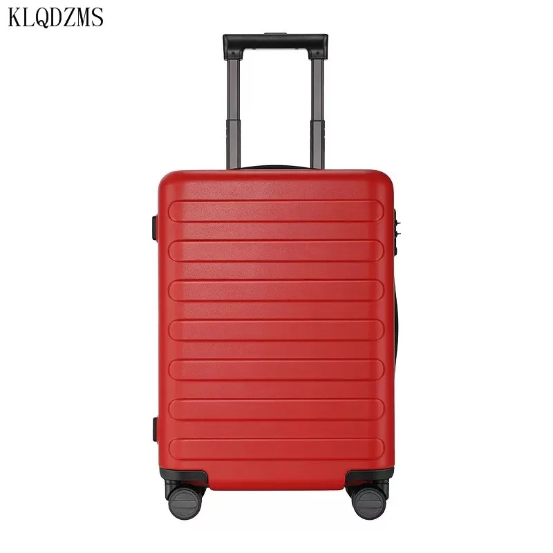 

KLQDZMS 20’’24 Inch High Quality Women's Suitcase Fashion Men's Universal Luggage Women Rolling Wheeled Trolley Bag Simple Style